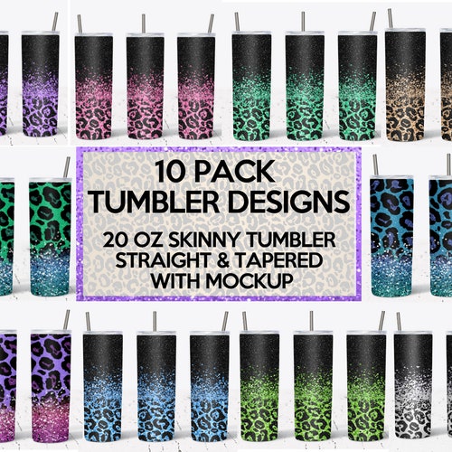 Bundle Design Template for Sublimation PNG Digital Download Messy Pattern 20oz Skinny Straight /& Tapered Bundle Full Tumbler Wrap