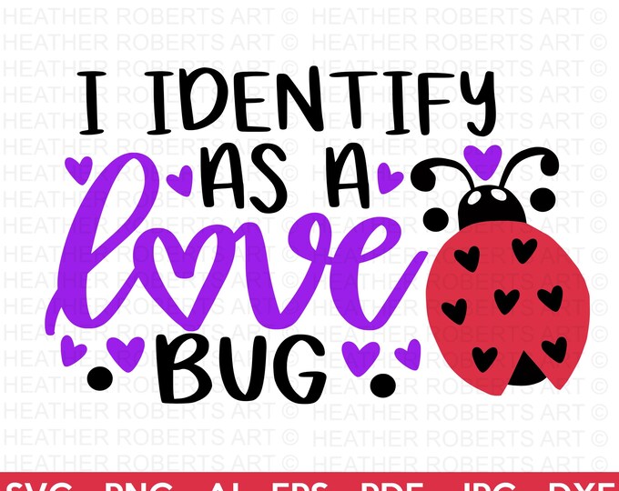 Custom Order - Little Love Bug SVG: Valentine's Day Cut File (digital ...