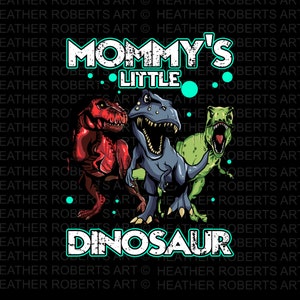 Pequeno dinossauro PNG da mamãe, dinossauro PNG, T-rex png, Velociraptor Png, camisa infantil, design de sublimação, download digital