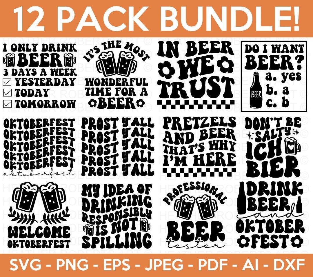 Retro Oktoberfest Svg Bundle, Beer Svg, Beer Dad Svg, Beer Shirt Svg