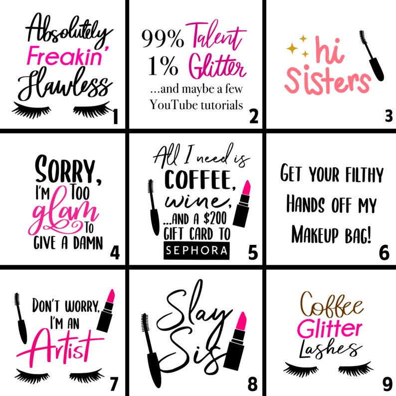 Makeup Quotes SVG Bundle Makeup SVG Bundle Beauty Svg Etsy Australia