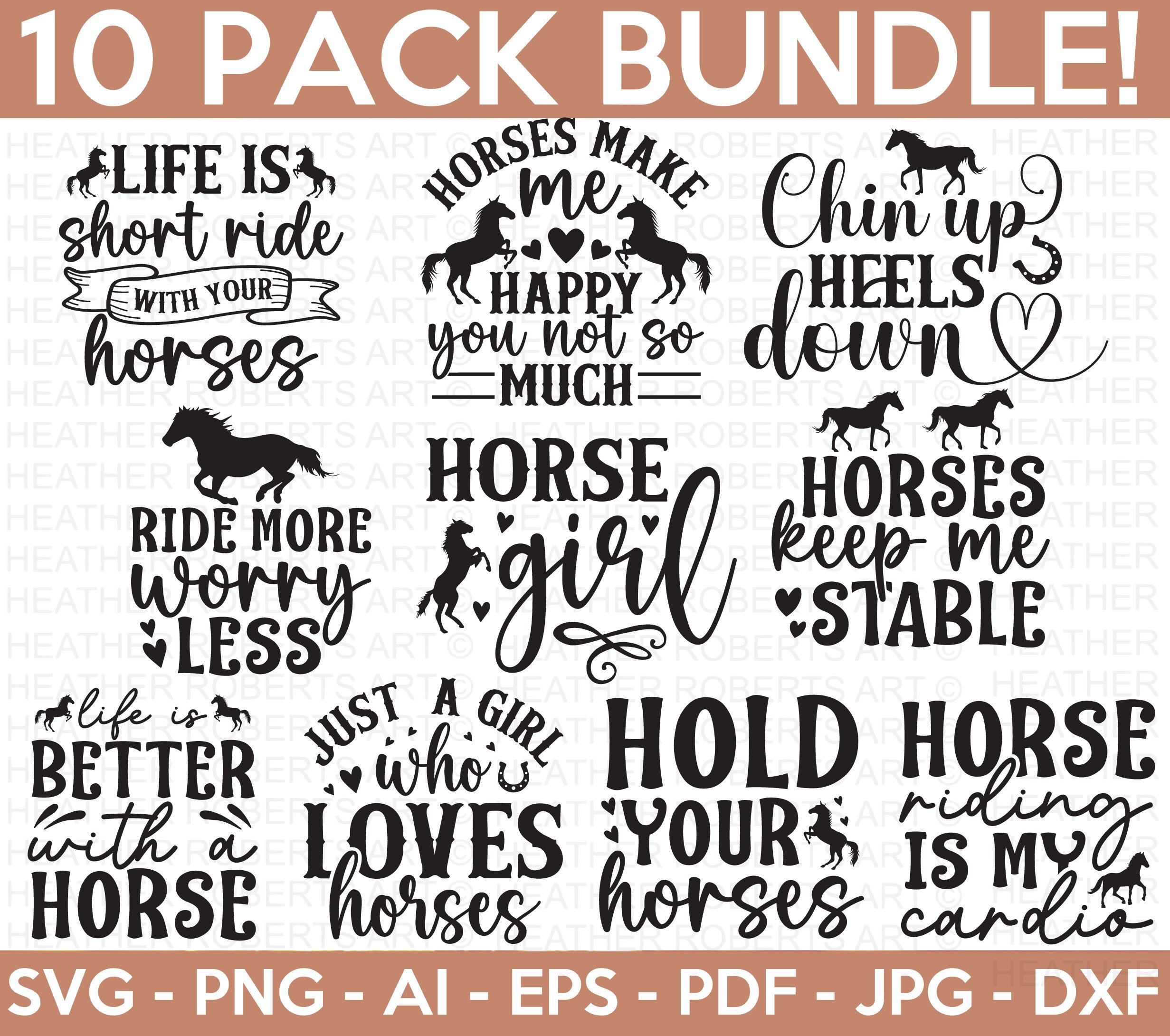 Horse SVG Bundle, Horse SVG, Horse Lover SVG, Horse Quotes Svg