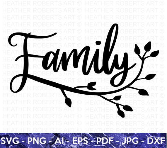 Family Cursive SVG Family Wall Decor SVG Family SVG Family | Etsy