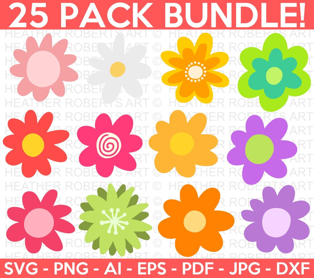 Flowers SVG Bundle, Flowers Svg, Spring Svg, Floral SVG, Flowers ...