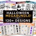 MEGA HALLOWEEN BUNDLE, 120+ Designs, Heather Roberts Art Bundle, Halloween svg, Fall svg, Thanksgiving svg, Cut Files Cricut, Silhouette 