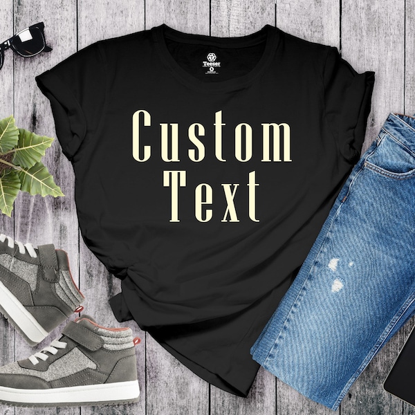 Custom T-shirt, Custom Buckle order(10 and more) Front and Back Personalized T-shirt, Custom design and print, Redesign logo and pictures