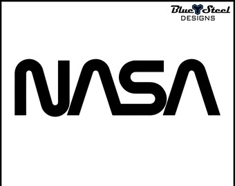 5Pcs/Lot NASA Logo Vinyl Stickers Skateboard Luggage Laptop Phone Guitar Decals 