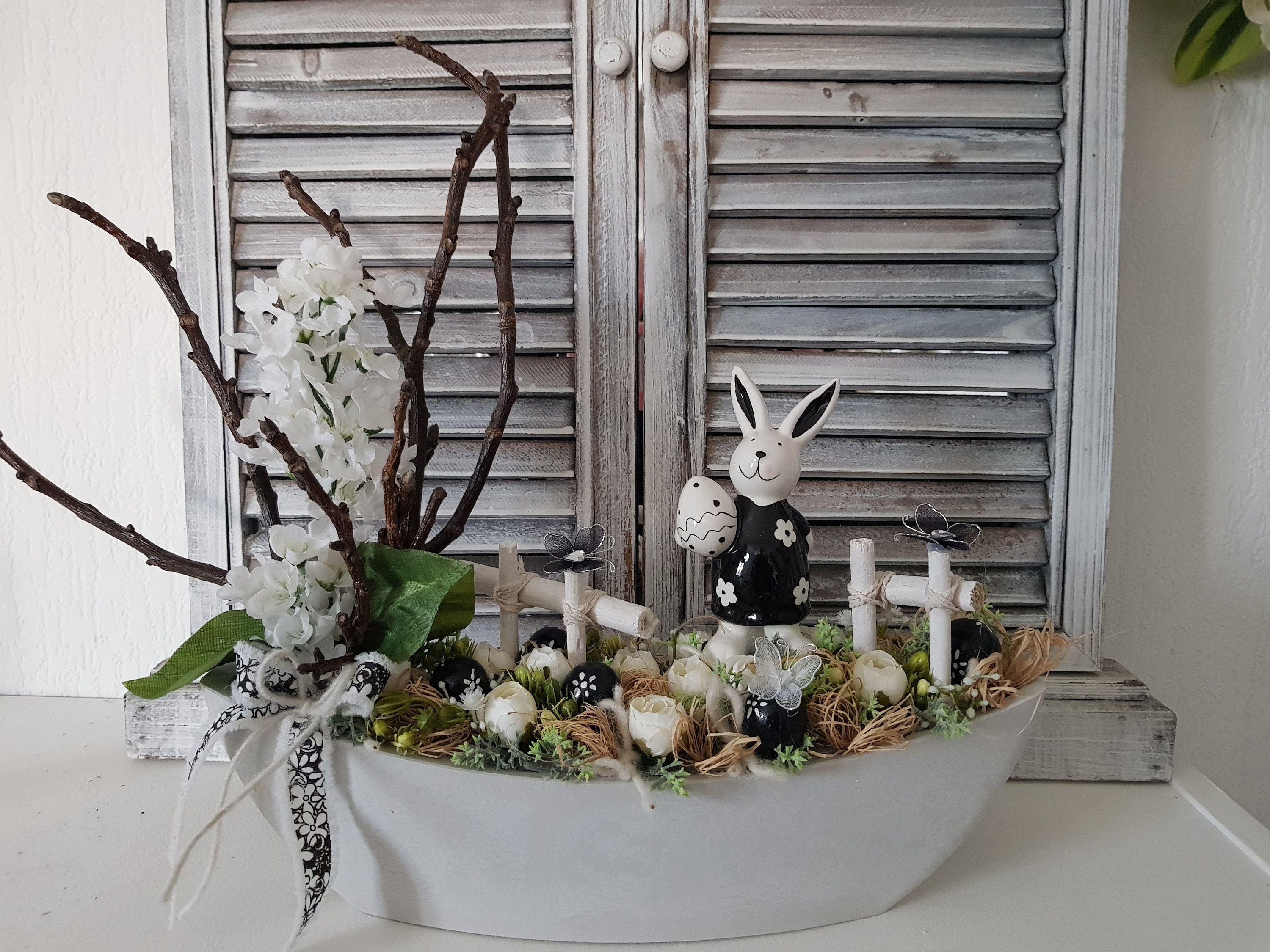 Décoration de Pâques Réservé Madame de Oliveira