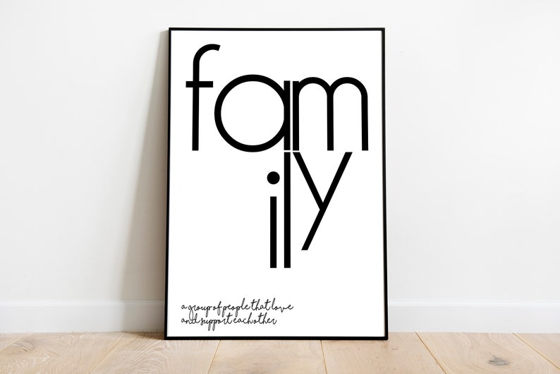 Family Print Family Printable Family Wall Art Family - Etsy