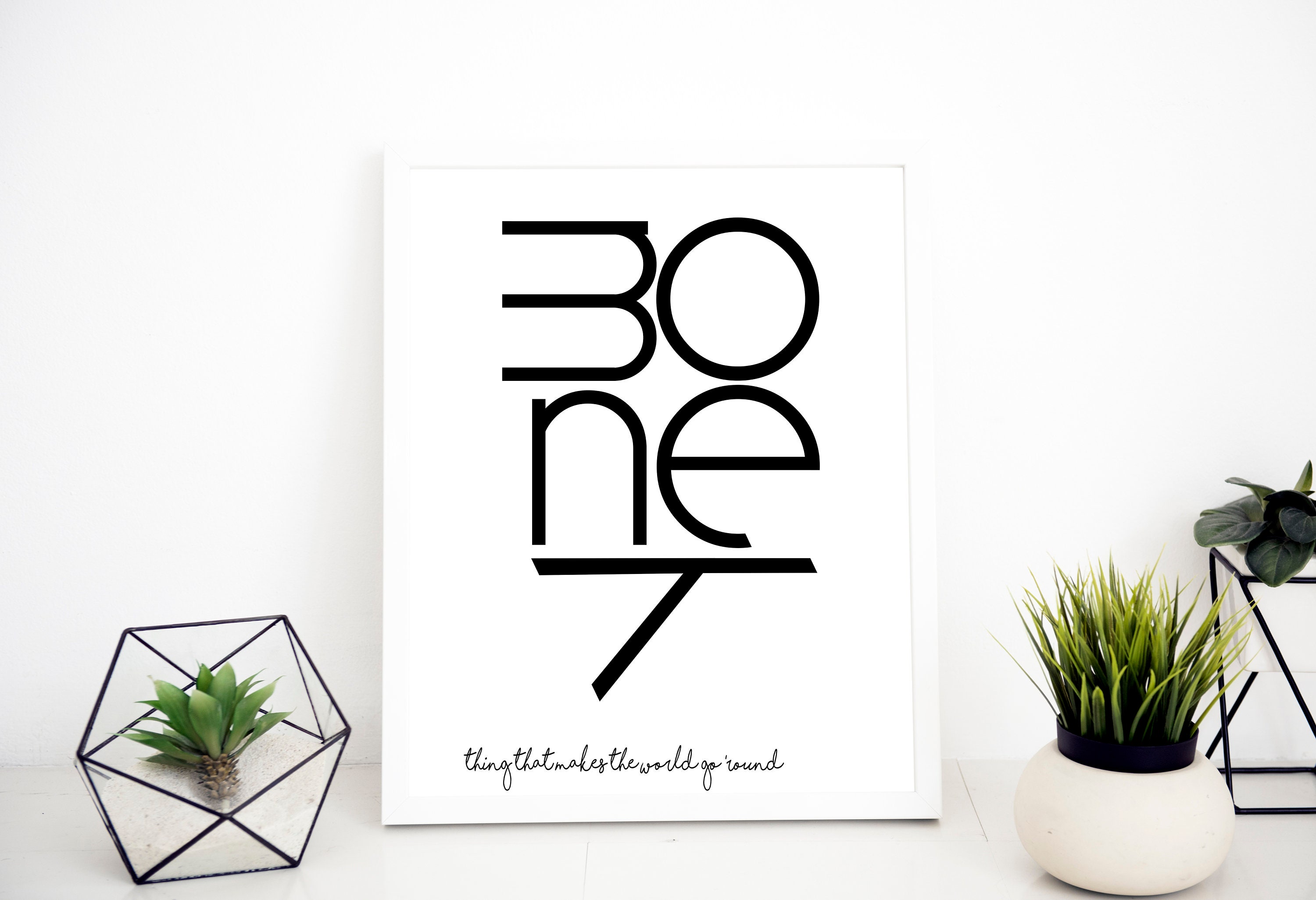 Money Print Money Printable Money Wall Art Money Poster | Etsy