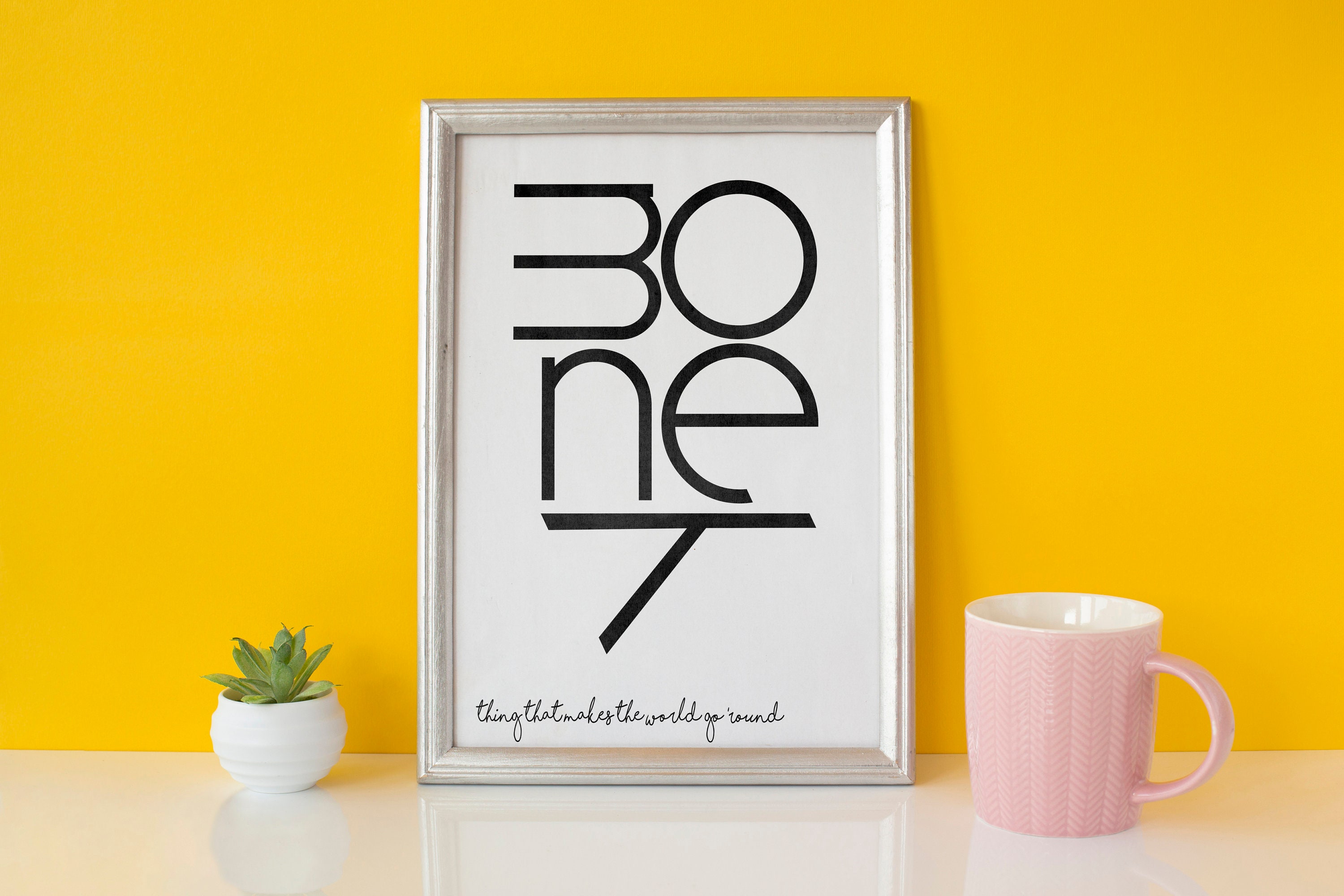 Money Print Money Printable Money Wall Art Money Poster | Etsy