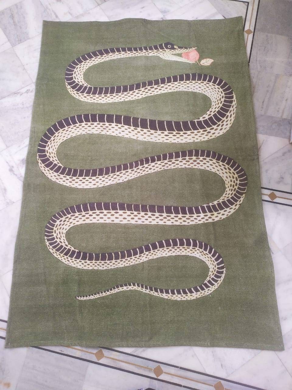 Snake Print Rug/ Rugs for Living Room/ Rug for Bedroom/ Animal Etsy