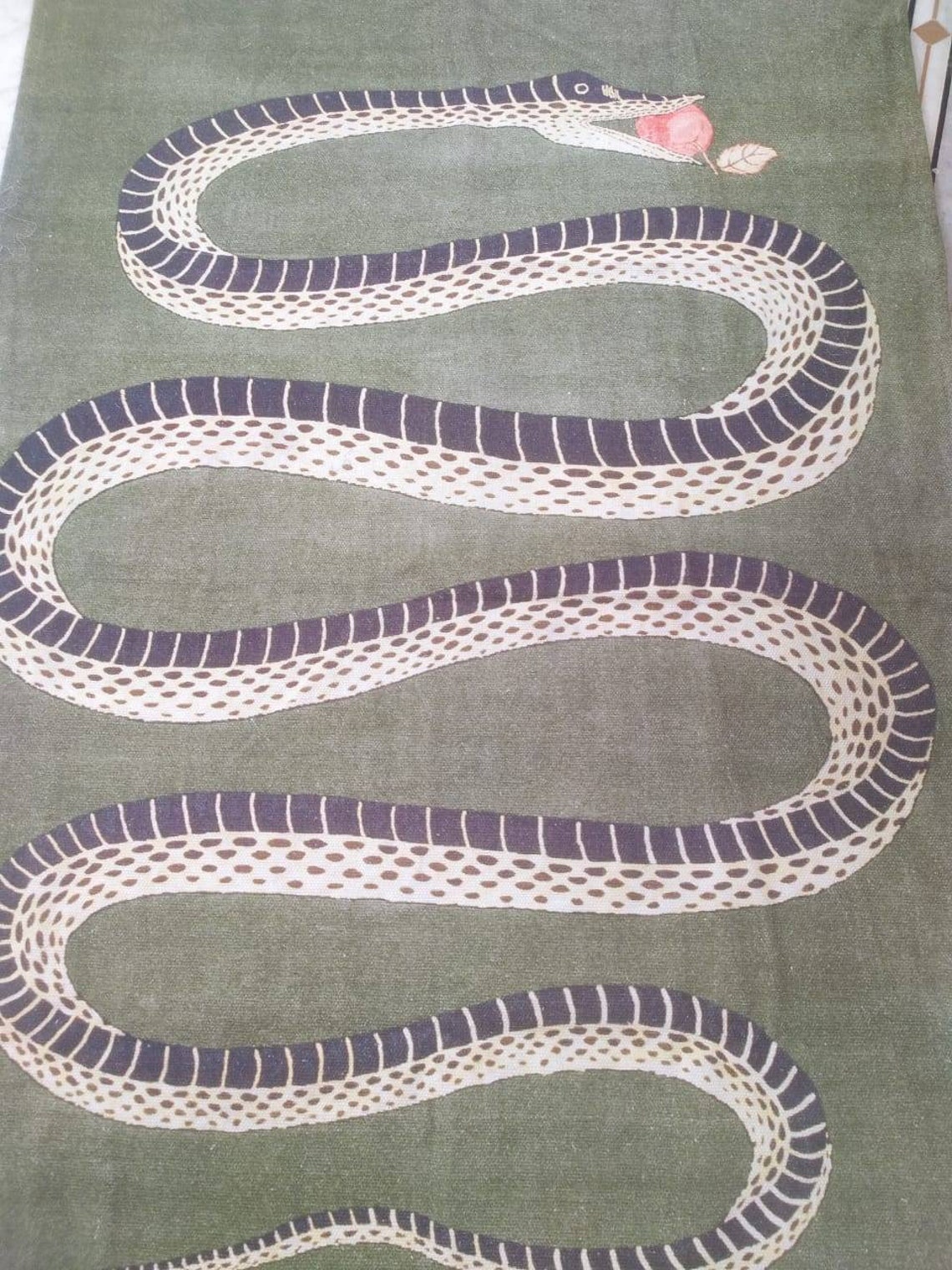 Snake print rug/ Rugs for living room/ Rug for bedroom/ Animal Etsy