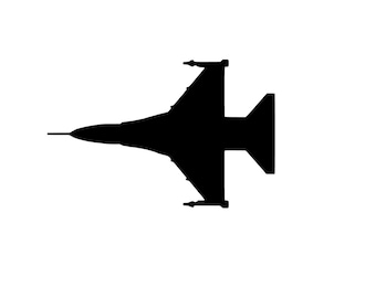 Fighter Jet - Vinyl Decal - Custom Sizes and Several Colors Available