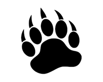 Bear Claw - Vinyl Decal - Custom Sizes and Several Colors Available