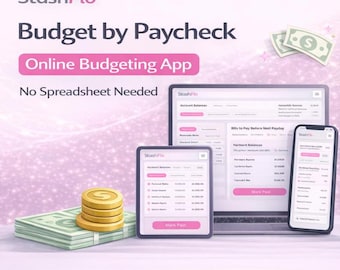 Salarisbudgetplanner en rekeningtracker | Budget per salaris-app | Maandelijkse budgetorganisator voor rekeningen en uitgaven | Geen spreadsheet nodig