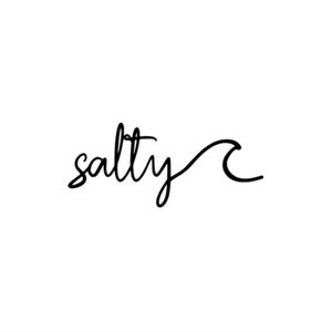 Salty Wave - Vinyl Decal - Custom Sizes and Several Colors Available
