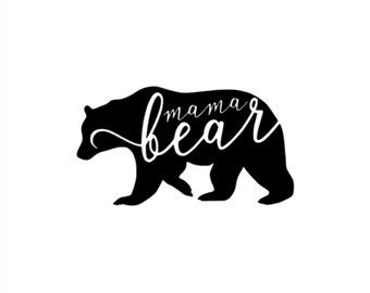 Mama Bear - Vinyl Decal - Custom Sizes and Several Colors Available