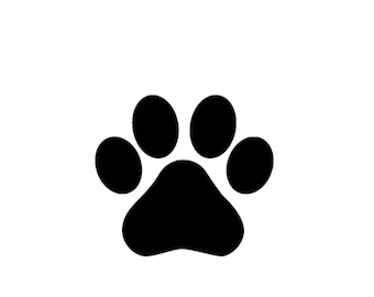 Paw Print - Vinyl Decal - Custom Sizes and Several Colors Available