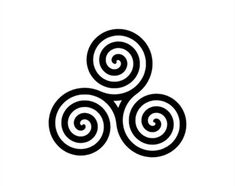 Triskele Celtic Symbol - Vinyl Decal - Custom Sizes and Several Colors Available