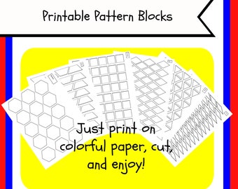 Printable Pattern Blocks