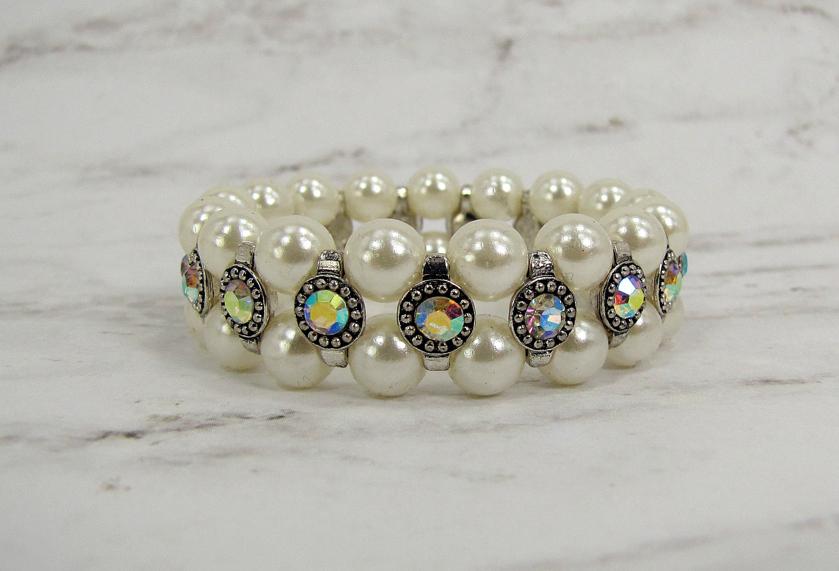 Buy X Double Row Beaded Bracelets Two Row Stone Bracelets Online in India   Etsy