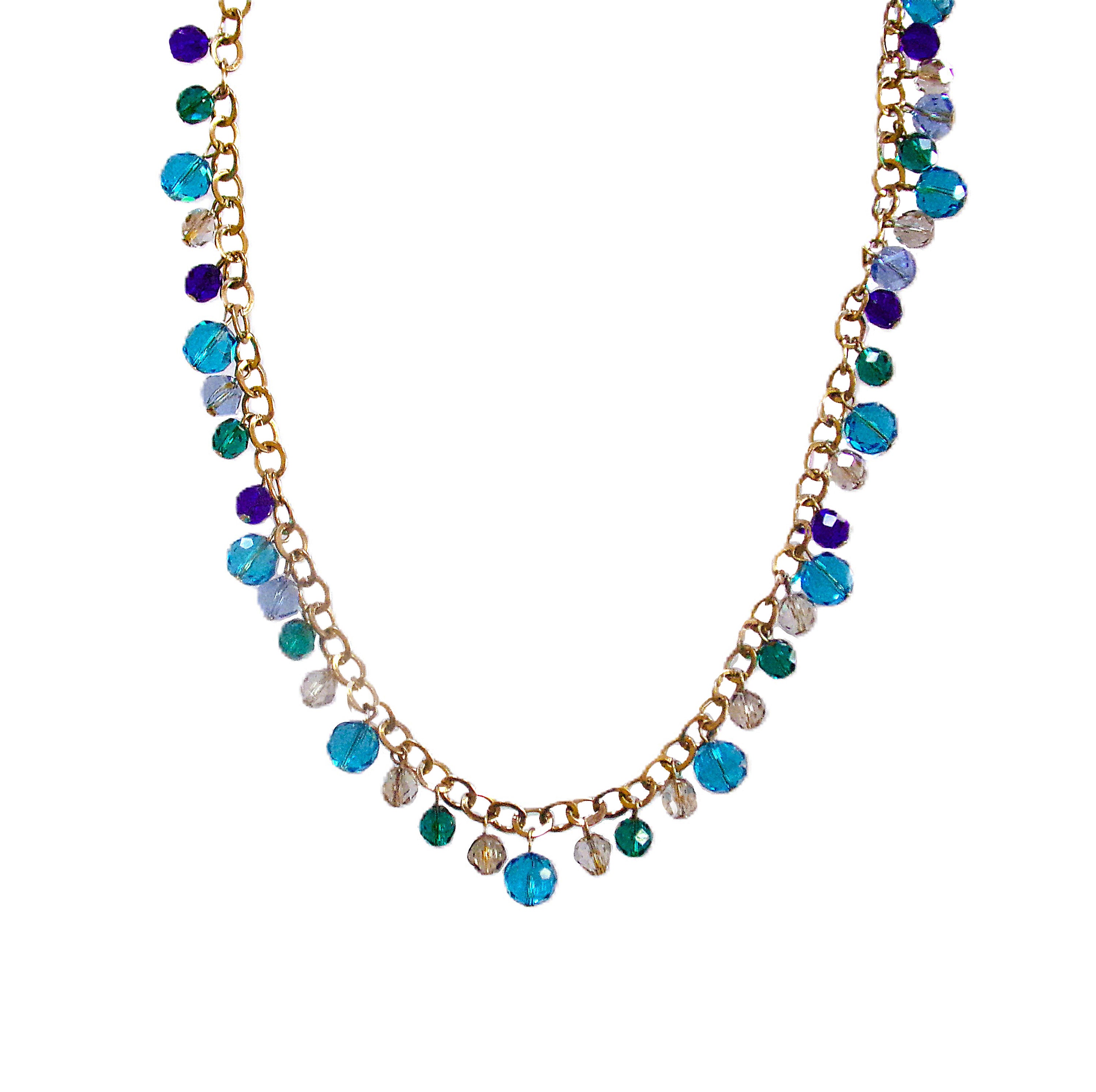 Stel je eigen ovalen kralen ketting samen in multicolor goud ca. 38cm 5cm verlengketting | FRIS! Kralen en Sieraden