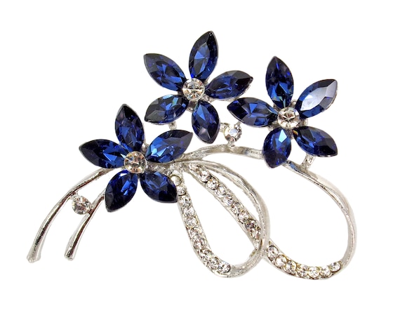 Spilla Superfindings A Forma di Fiore con Strass, Grande Elegante da Sposa, Vintage con Diamanti Dorati per Accessori da Festa di Nozze, 77x5.3cm