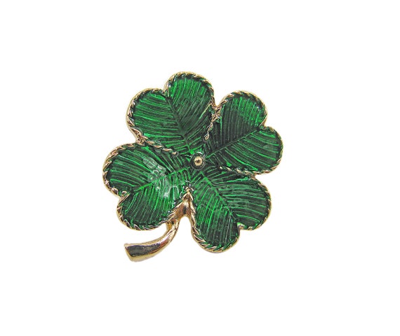 Four leaf store clover brooch