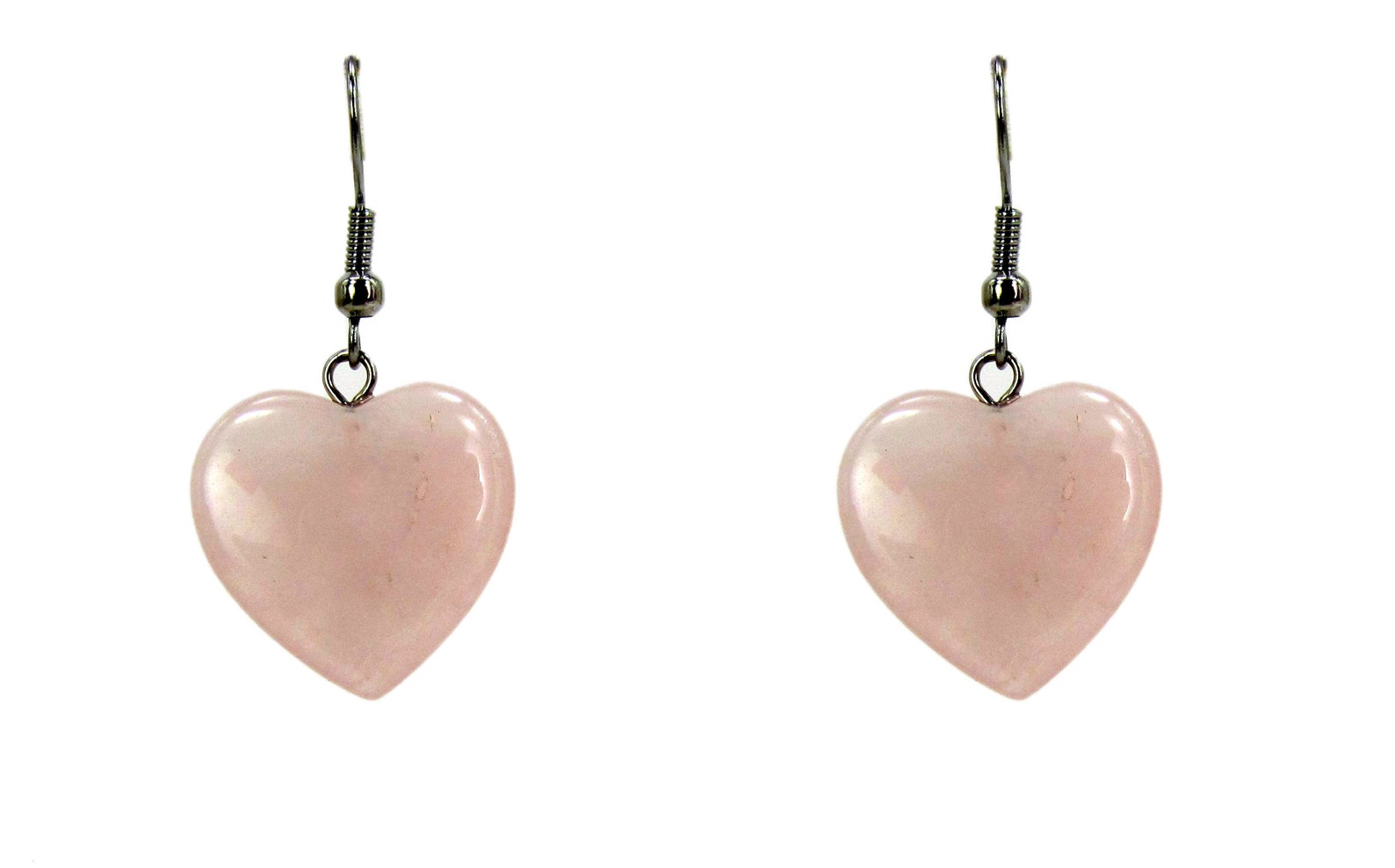 Red Quartz Heart Earrings main image 0
