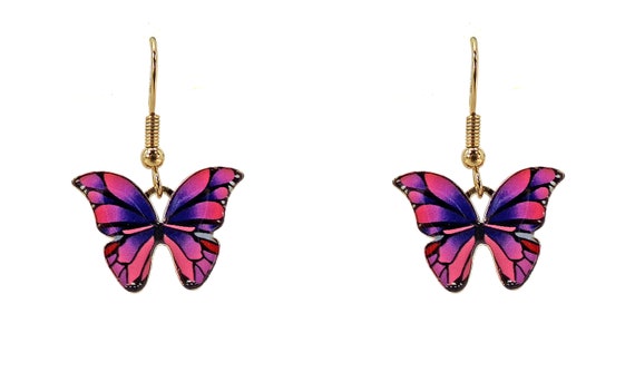 Purple Butterfly Earring | Women Jewelry Sets | Metal Earrings Set | Metal  Jewelry - Dangle - Aliexpress