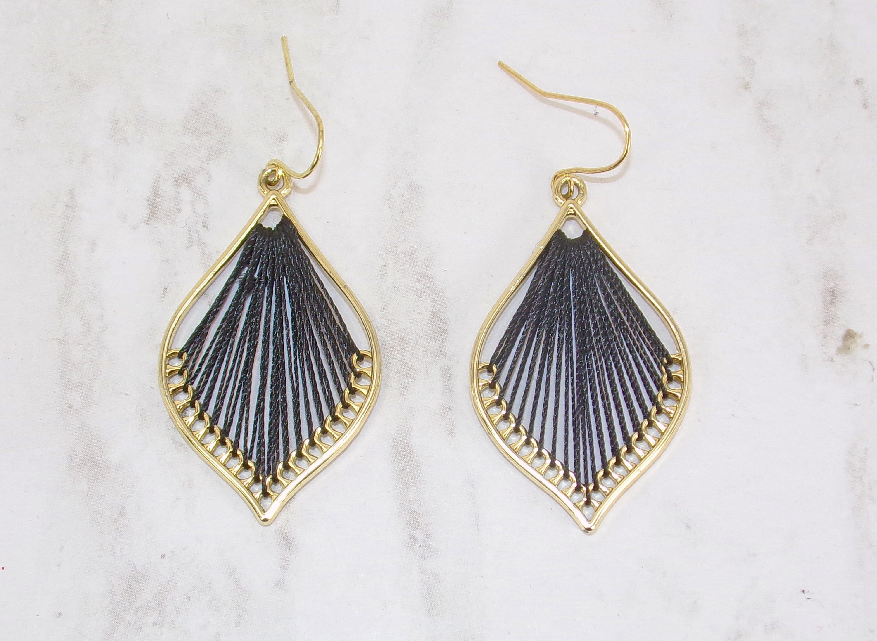 【TATIANA】Black Party Ribbon EarJacket Earring Designer fashion, Seoul-fully created | W Concept