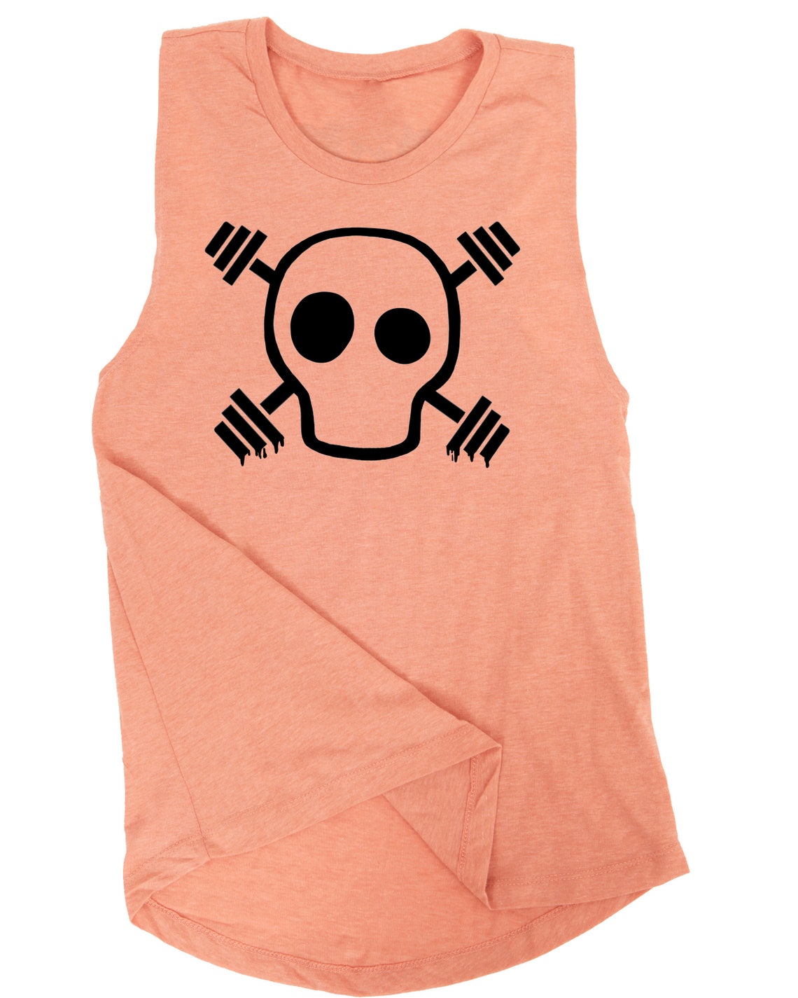 Skull And Barbells Fitness Shirt Workout Tanks For Women Etsy
