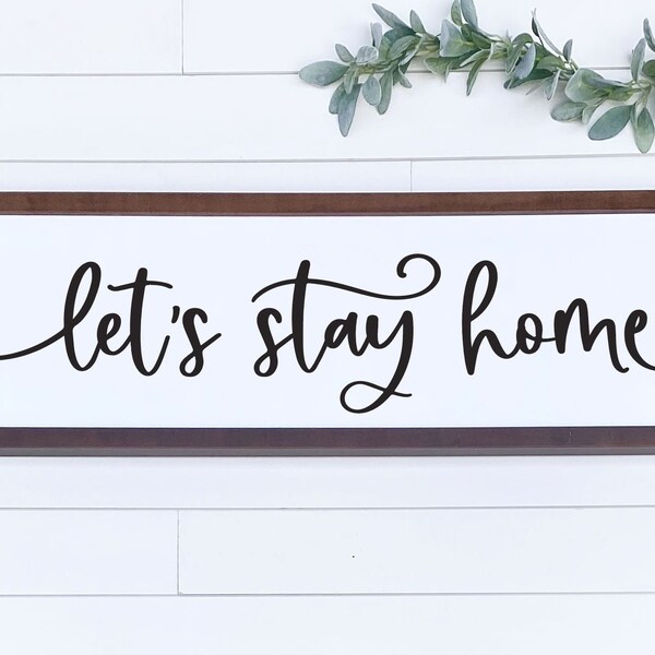 Lets Stay Home - Etsy