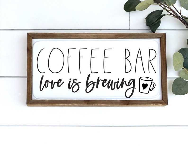 Download Coffee Bar Love Is Brewing SVG Cut File Coffee Quote SVG ...