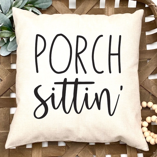 Porch Sittin' SVG Cut File | Porch Sign SVG | Porch Sayings SVG | Farmhouse Porch Decor Svg | Farmhouse Svg File for Cricut