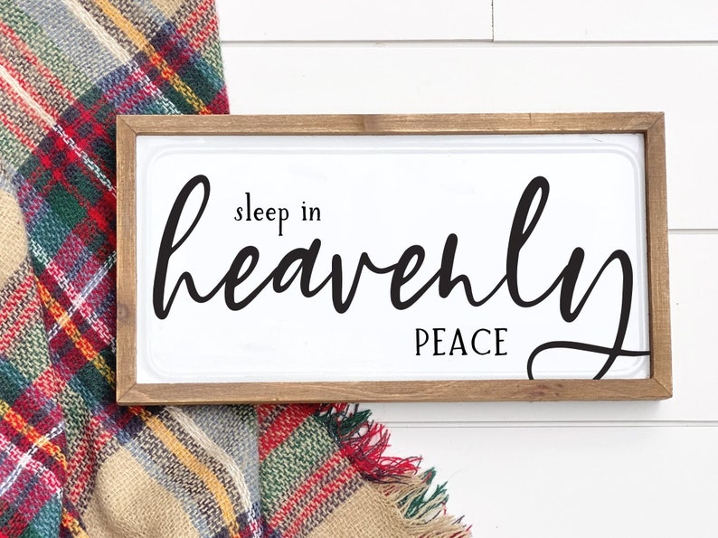 Sleep in Heavenly Peace Sign SVG Cut File Silent Night SVG Etsy