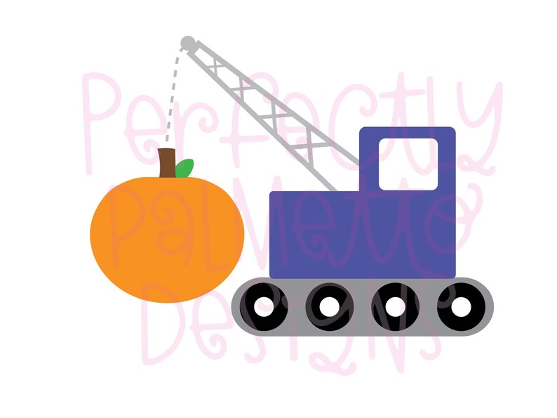 Download Fall Pumpkin Crane SVG Cut File Construction Truck SVG Boy ...