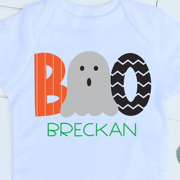 Boo Ghost SVG Cut File | Boy Halloween Shirt SVG | Halloween Ghost SVG | Kids Halloween Boo Svg | Boy Ghost Svg File for Cricut