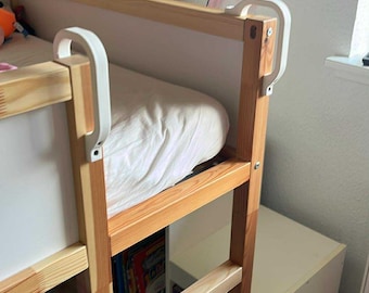 IKEA KURA Bunk Bed Hand Rail Ladder handle | 3D Printed Safety Rail | Custom Colors | Screw-On Bed Handle for Kids Loft Bed, kids room decor