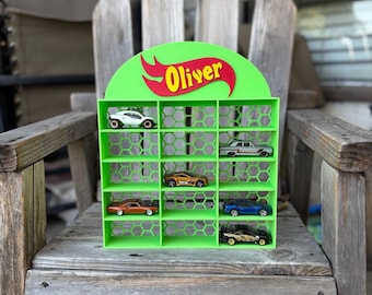 Car Storage for Kids Rooms, Customizable, 3D printed room decor, Car lovers, Gifts for Boys