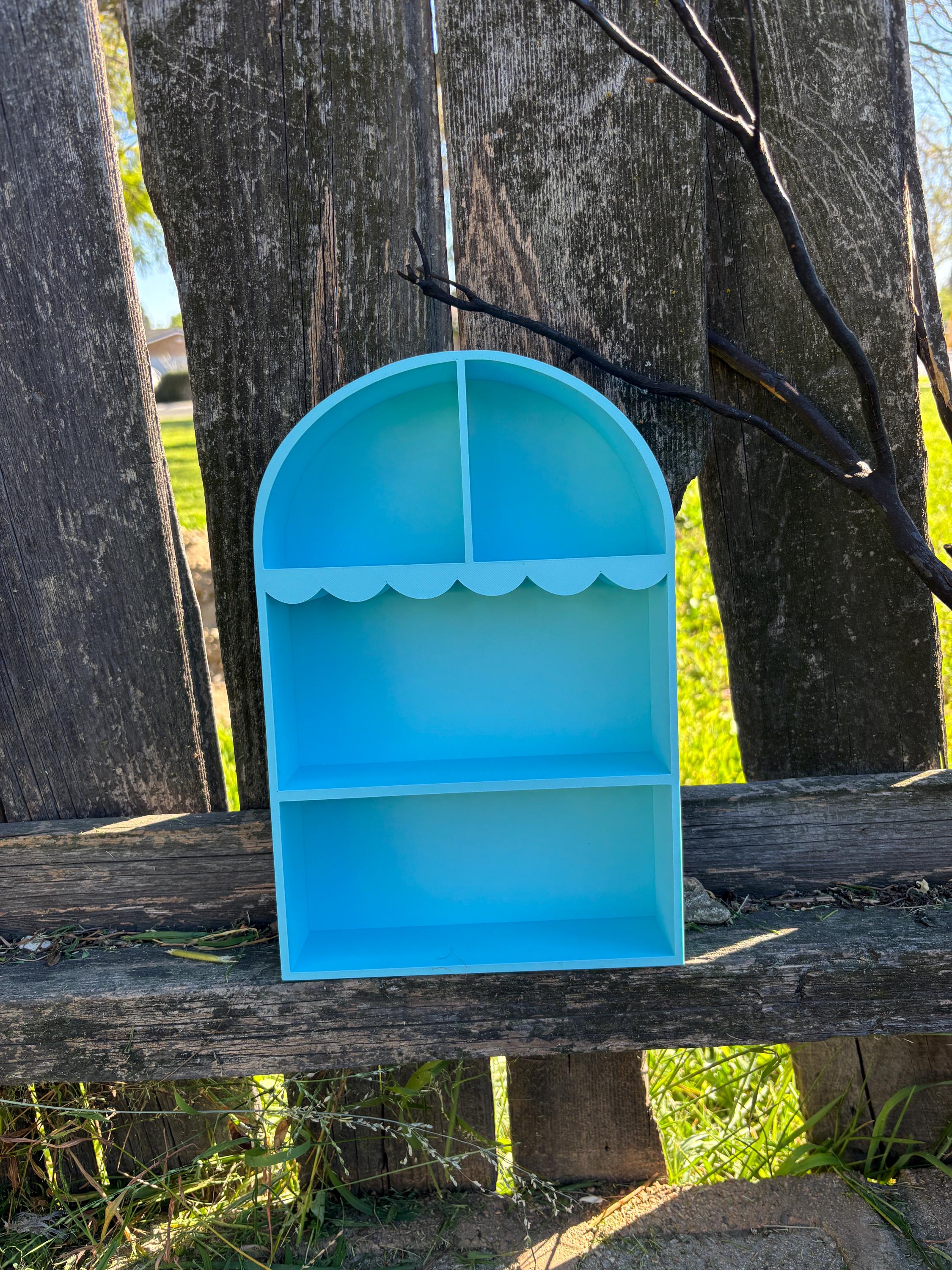 Spring Shelf Display Arched Display Shelf, Scalloped Spring Shelf, Arched, Miniverse, Home ...