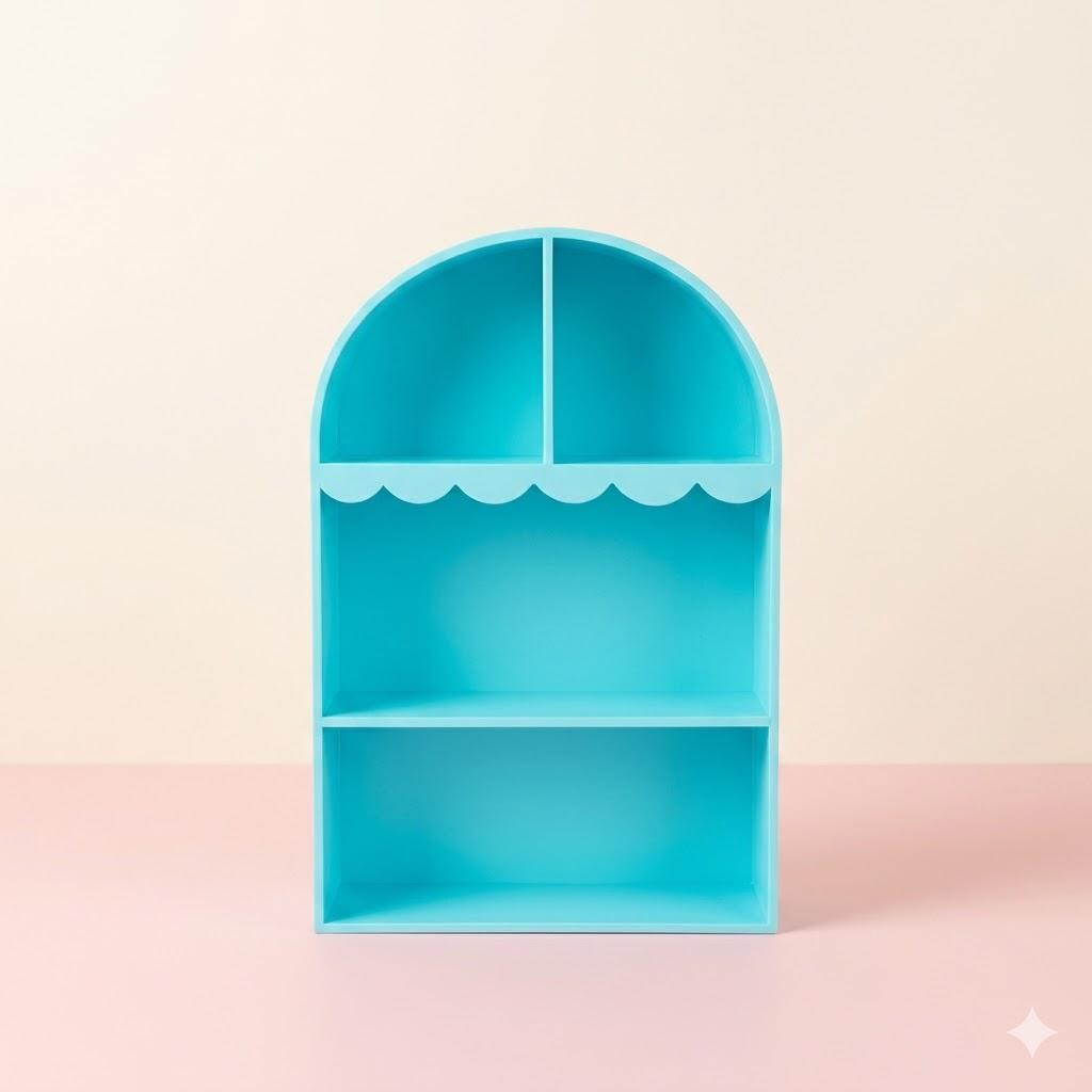 Spring Shelf Display Arched Display Shelf, Scalloped Spring Shelf, Arched, Miniverse, Home ...