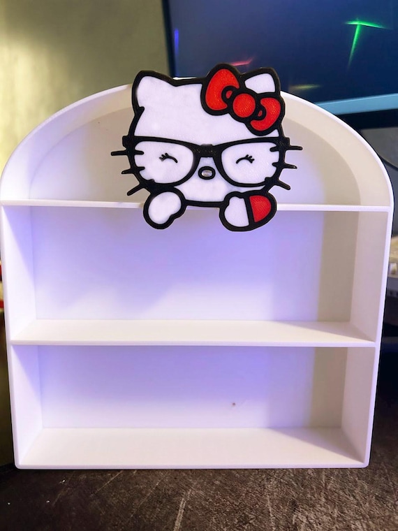 Hello Kitty Display Shelf: Kawaii Desk Decor, Geeky Gift - Etsy