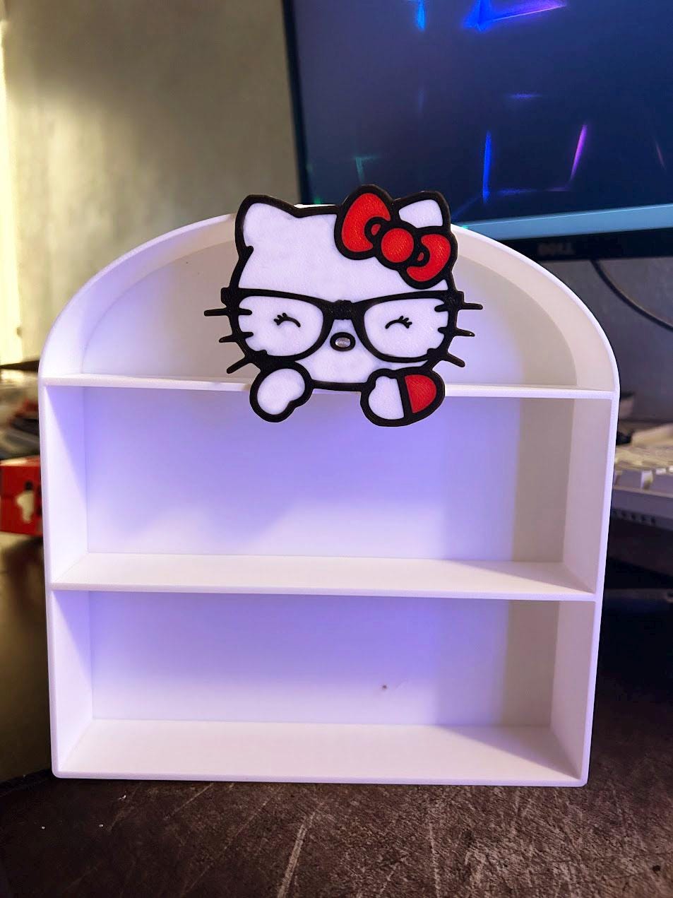 Hello Kitty Display Shelf: Kawaii Desk Decor, Geeky Gift - Etsy