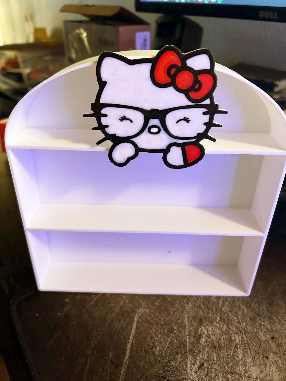 Hello Kitty Display Shelf: Kawaii Desk Decor, Geeky Gift - Etsy