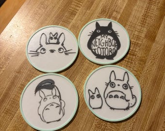 Posavasos Totoro, anime, kawaii, decoración del hogar de Studio Ghibli impresa en 3D