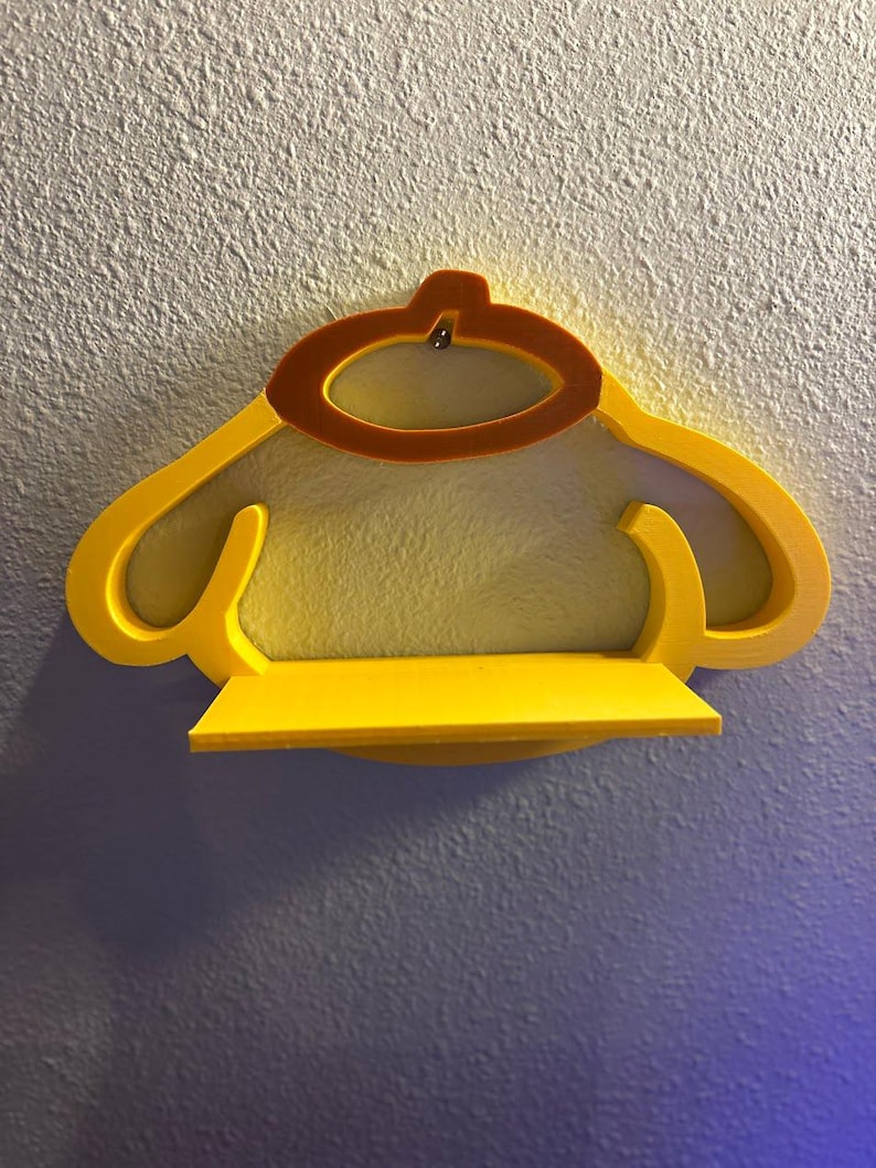 Pompompurin Rack Pompompurin Inspired 3D Printed Shelf | Sanrio Wall Decor | Cute Anime ...