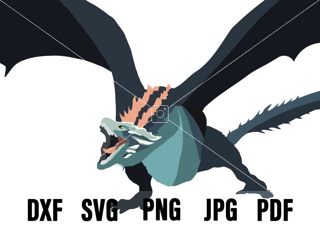 Dragon SVG Game of Thrones Png Drogon Svg Dragon Clipart DXF Cut Files ...