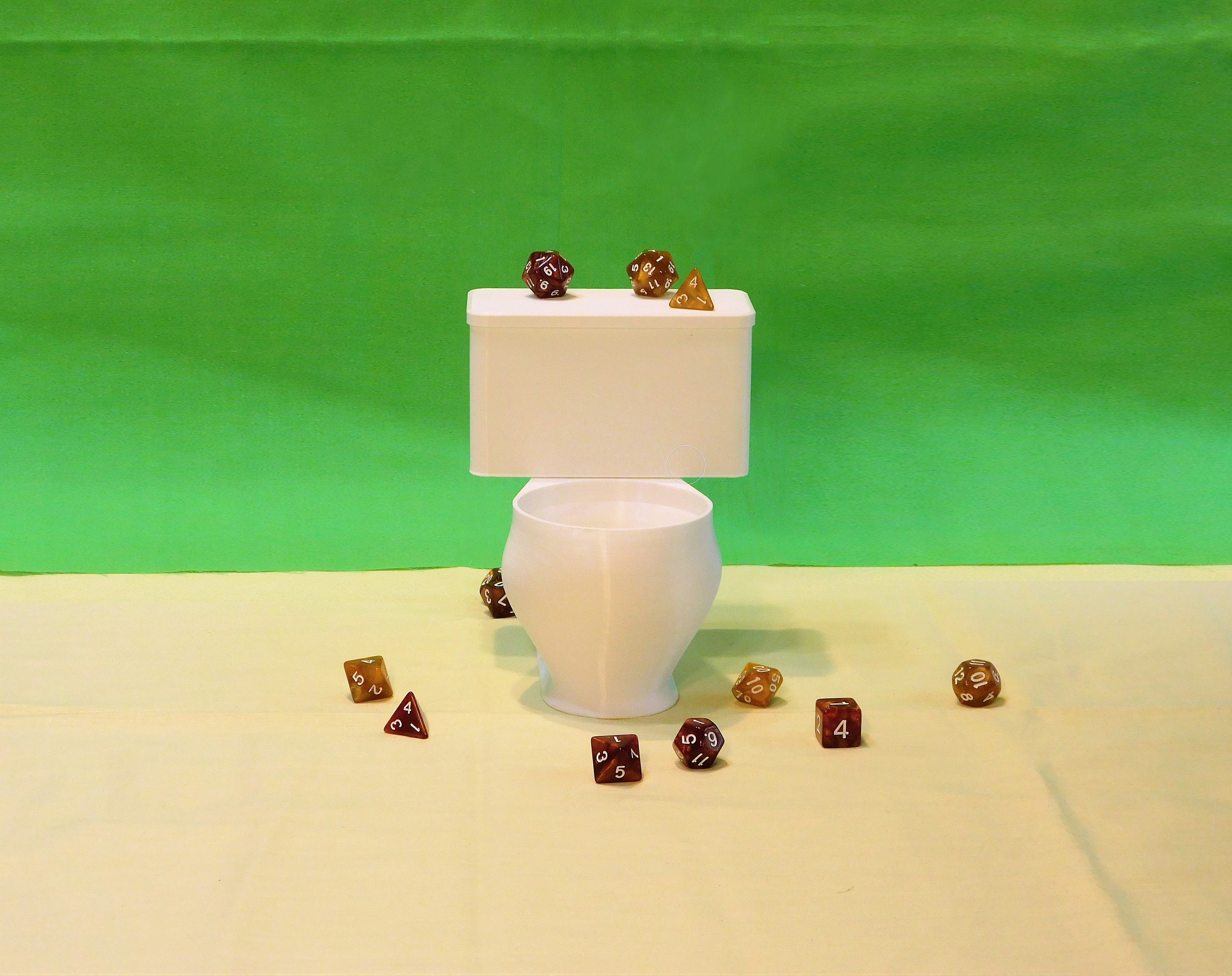 Dice Tower Dice Flusher Toilet Etsy